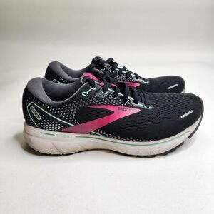 Brooks Ghost‎ 14 Black Pink Running Shoes Women's Size 10 Wide